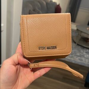Steve Madden Camel Leather Wallet